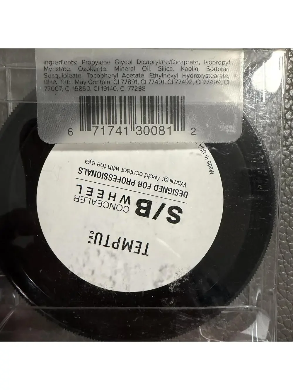 TEMPTU Pro S/B Concealer Wheel Makeup Palette
